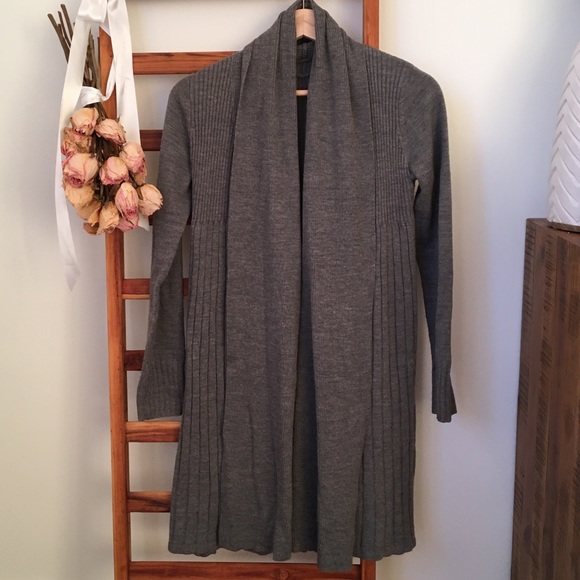 Knee length duster cardigan